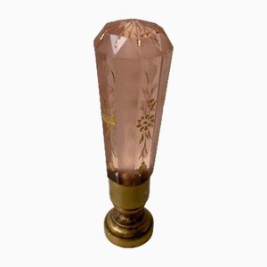 Sello de cristal con corte realzado con grabados en oro, finales del siglo XIX