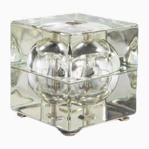 Cubosfera Glas Tischlampe Alessandro Mendini zugeschrieben, Italien, 1968