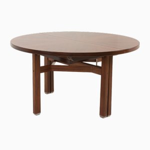 Mesa de comedor extensible modelo Olbia redonda de palisandro de Ico and Louisa Parisi para Mim, Italia, 1958