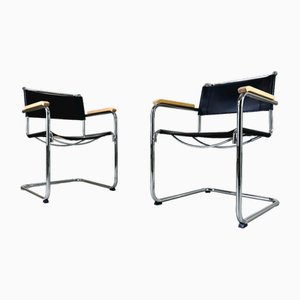 Silla Cantilever S33 / S34 de Mart Stam para Thonet, años 90