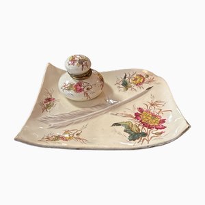 Tintero modernista de loza de Georges Dreyfus, 1900