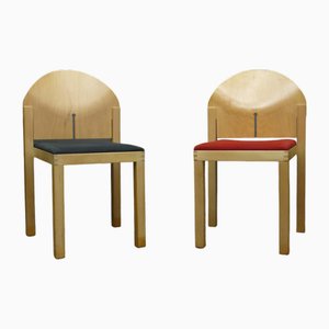 Set de Chaises de Salle à Manger Postmodernes par Arno Votteler, 1980s
