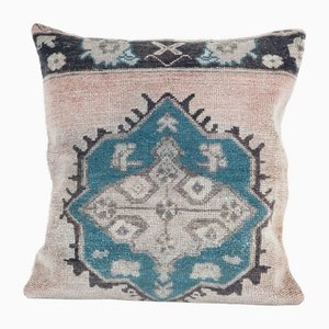 Turkish Square Oushak Rug Cushion Cover
