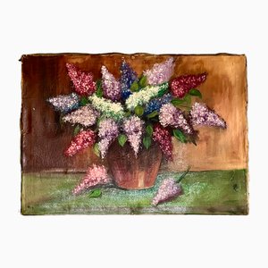 Continental Artist, Still Life, Impasto Oil on Canvas, 20th Century