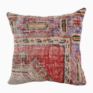 Turkish Square Oushak Rug Cushion Cover