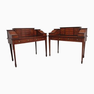 Carlton House Schreibtische aus Mahagoni, 1910, 2er Set