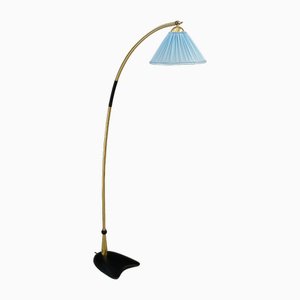 Floor Lamp with Fabric Shade from Rupert Nikoll, 1950s