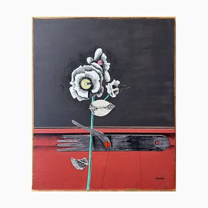 Andrés Segovia, Blume, Acrylmalerei, 1950er