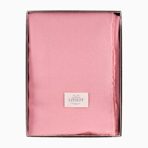 Handgewebte Decke in Rosa von Litolff, Deutschland