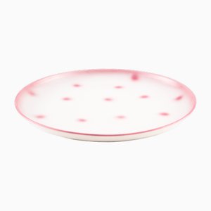 Assiette Collection Rose Dots en Porcelaine de Litolff