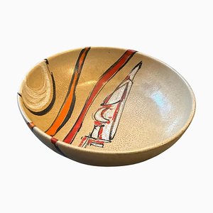 Mid-Century Modern Terracotta Round Bowl by Gemi Faenza, 1970s