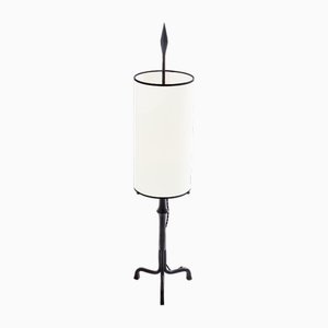 Schmiedeeiserne Lampe von Francis Dewaele für Les Artisans De Marolles, 1955
