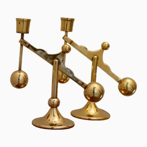 Swedish Brass Candleholder from Scandia, 1970