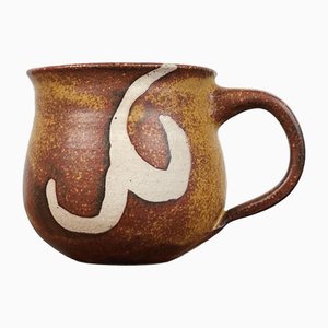 Mid-Century German Studio Pottery Small Carafe Vase, 1960s