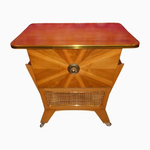 Individueller Barschrank auf Rädern, 1950er