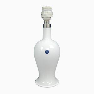 Lampe de Bureau Torino Vintage en Verre Opalin Blanc par Michael Bang pour Royal Copenhagen, 1990s