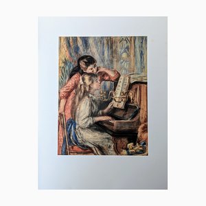 Pierre-Auguste Renoir, Young Girls at the Piano, Lithograph
