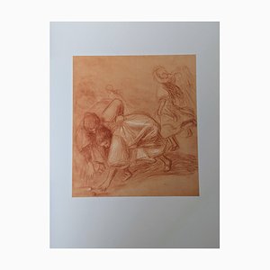 Pierre-Auguste Renoir, Niñas jugando, Litografía