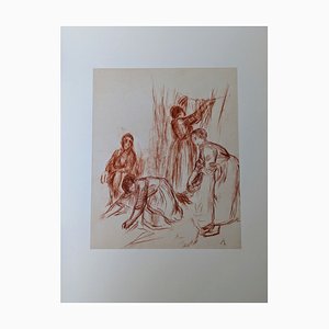 Pierre-Auguste Renoir, Wäscherinnen, Lithographie