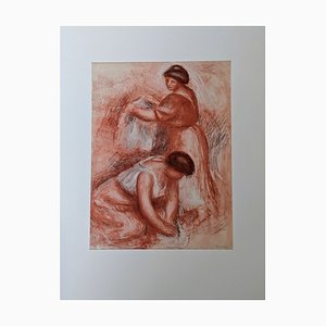 Pierre-Auguste Renoir, Wäscherinnen, Lithographie