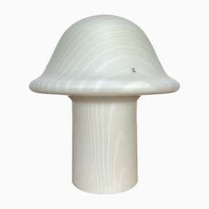 Lampe de Bureau Zebra Mushroom Vintage en Verre de Peill & Putzler, 1970s