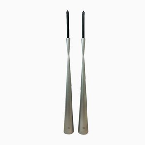 Large Vintage Floor Candleholders by Ria Falk for Ikea, 1990s, Set of 2