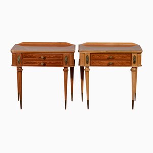 His/Hers Bedside Tables, Italy, 1960s, Set of 2