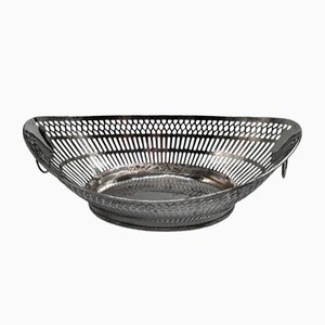 Oval Bread Basket in Sterling Silver