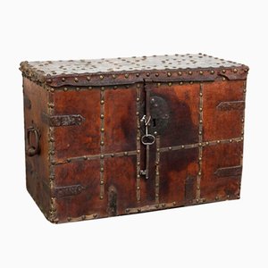 17th Century Safe in Leather