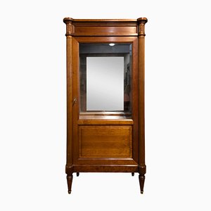 Louis XVI Style Display Case in Cherry Wood