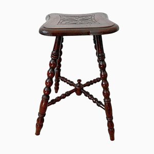 Barley Twist Bobbin Stool, 1900s