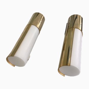 Wall Lights from Glashütte Limburg, 1970, Set of 2