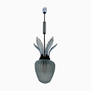 Lampe à Suspension en Verre de Murano par Ercole Barovier, 1940s