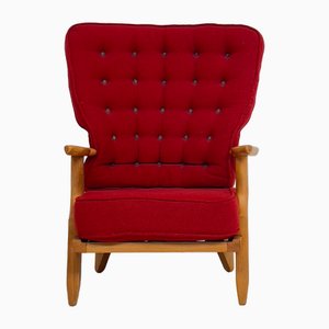 Armchair Model Grand Repos by Guillerme Et Chambron for Votre Maison, 1960s