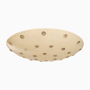 Lampada da soffitto con fiori in vetro attribuita a Emil Stejnar per Rupert Nikoll, Austria, anni '50