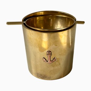 Cylinda Brass Cigar Ashtray by Arne Jacobsen for Stelton, 1960s