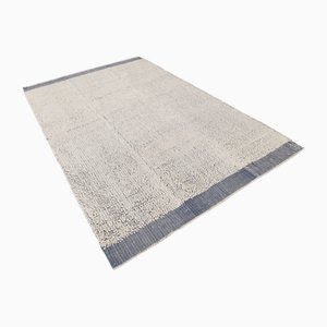 Natural Turkish Pompom Kilim Rug in Wool