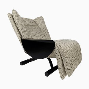 Italian Postmodern Reclining Lounge Chair attributed to Cinova, 1980s