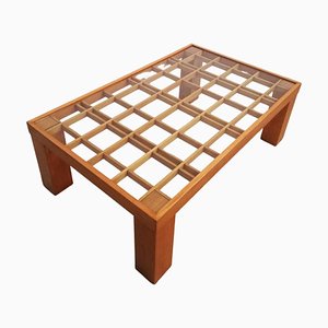 Mid-Century Italian Coffee Table in the style of Gianfranco Frattini, 1980s