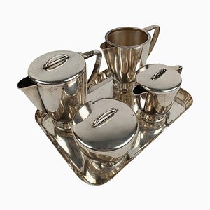 Gio Ponti zugeschriebenes Tee-/Kaffeeservice für Parco Dei Principi Hotel, Rom, 1960er, 5er Set
