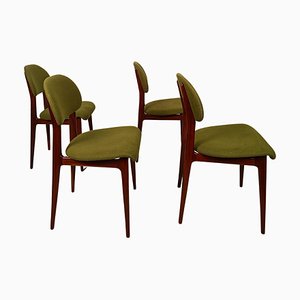 Mid-Century Italian Chairs attributed to Carlo Hauner and Martin Eisler, 1960s, Set of 4