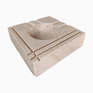 Mid-Century Travertine Ashtray in the style of Fratelli Mannelli, Italy, 1970s