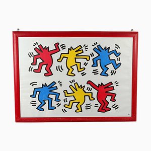 Poster of Dancing Dogs after Keith Haring from Nouvelles Images S.A., France, 1992