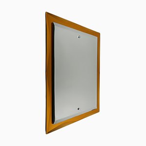 Italian Mirror in Yellow Mirrored and Bevelled Glass attributed to Veca, 1960s