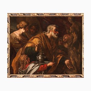 Filippo Abbiati, escena figurativa, década de 1600 a 1700, pintura al óleo