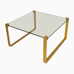 Brass Coffee Table by Friedrich Wilhelm Möller for Ronald Schmitt, 1970s