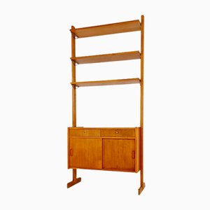 Danish Freestanding Bookshelf System in Oak by Bengt Ruda, 1960s
