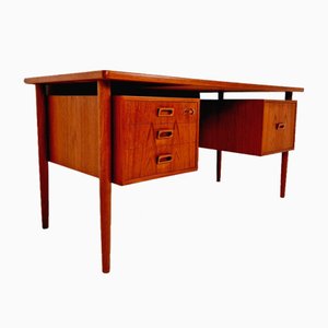 Danish Teak Desk by Ib Kofod Larsen, 1960s