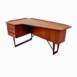 Danish Teak Desk by Peter Lovig Nielsen for Hedensted, 1960s