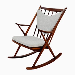 Dänischer Teak Schaukelstuhl von Frank Reenskaug für Bramin, 1960er
